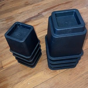 8 Stackable Bed Risers: Great for creating under bed storage